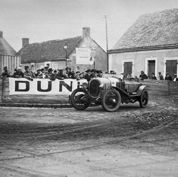 the first le mans 24 hours le mans, may 26 27, 1923 the chenard walker of andré lagache and rené leonard at the pontlieu turn they won overall photo by klemantaski collectiongetty images